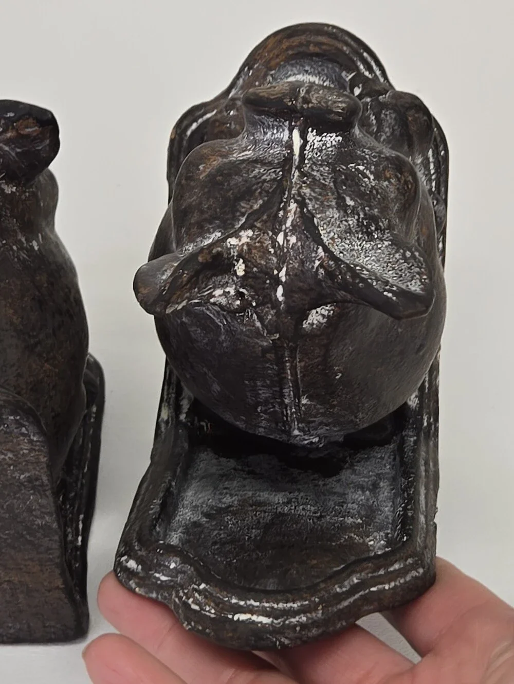 VTG Cast Iron‎ Pig Bookends Set 2 Heavy Rustic Farmhouse Country Decor Black